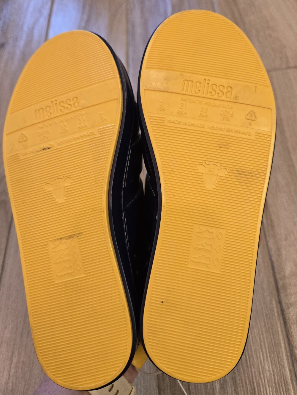 NWOT Mini Melissa Blue & Yellow Sneakers, 2 - Picture 6 of 7